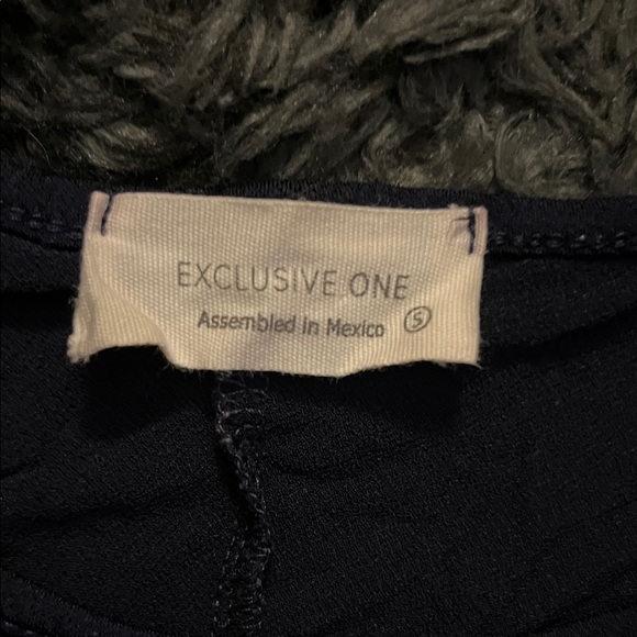 Chic Navy Women's Blouse - Picture 2 of 2